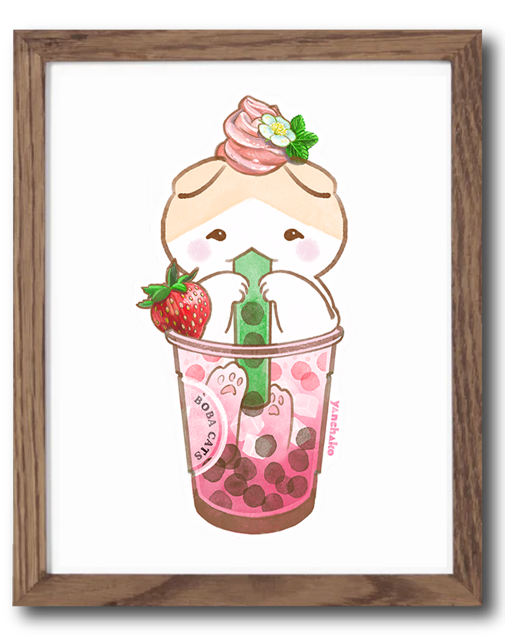 Strawberry Crush Art Print