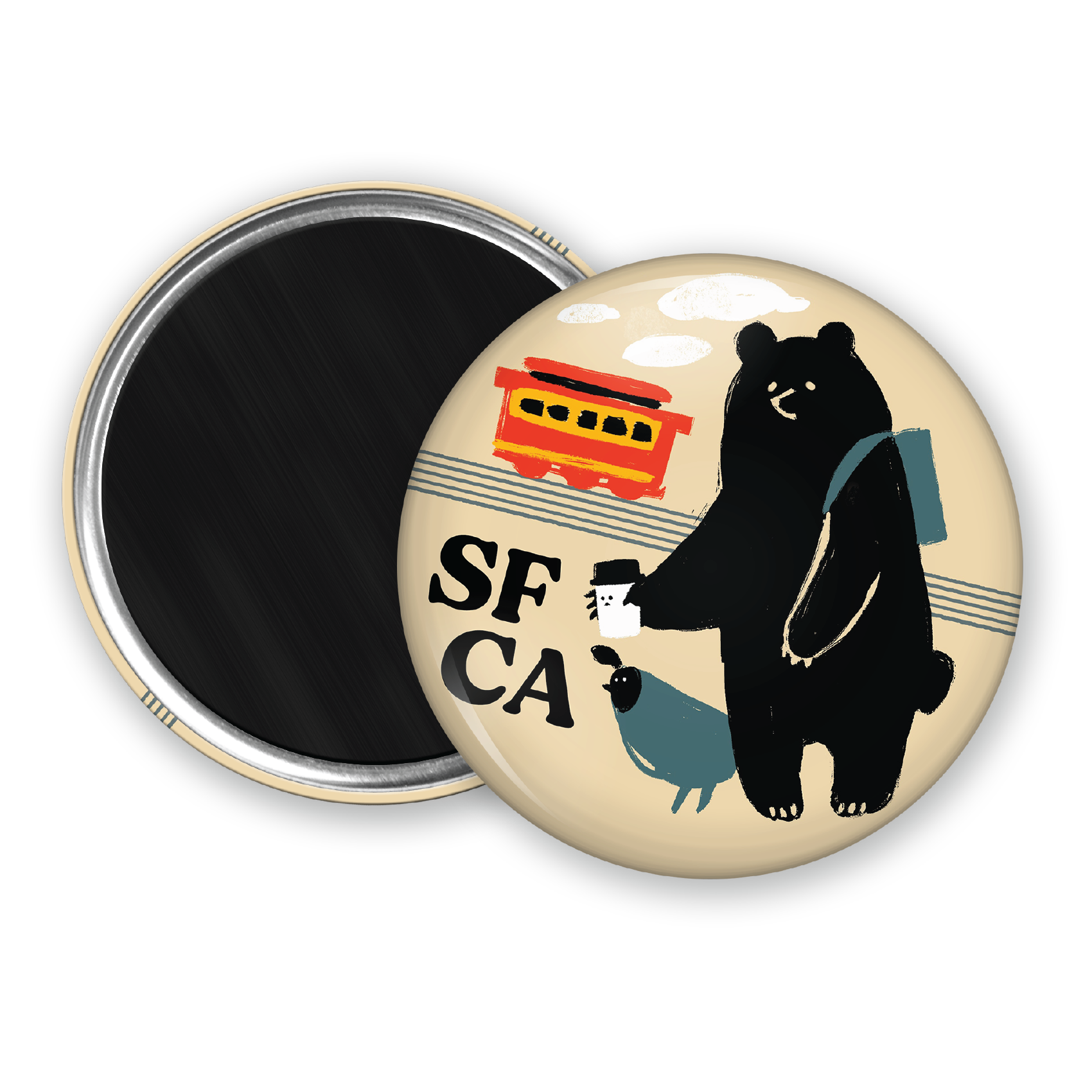 SF/ Tech Bear Magnet