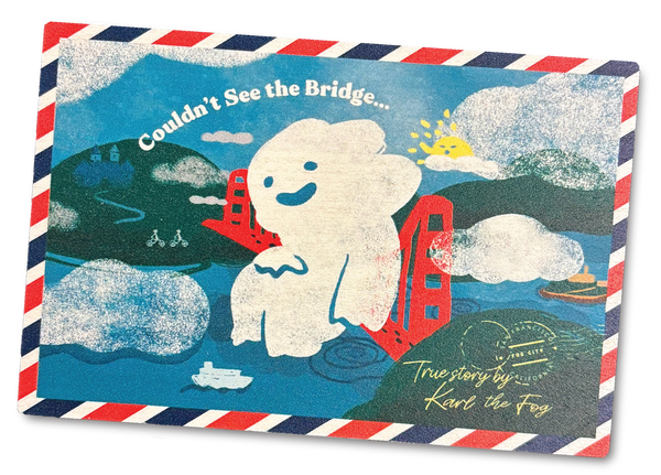 SF/ Karl the Fog Wood Postcard