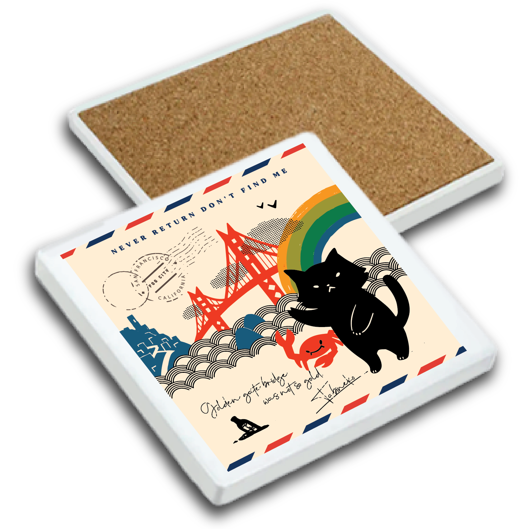 SF/ Crabby Cat Coaster