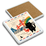 SF/ Crabby Cat Coaster