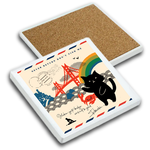 SF/ Crabby Cat Coaster