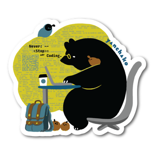 SF/ Tech Bear Vinyl Sticker