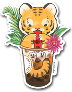 Thai Tea Vinyl Sticker