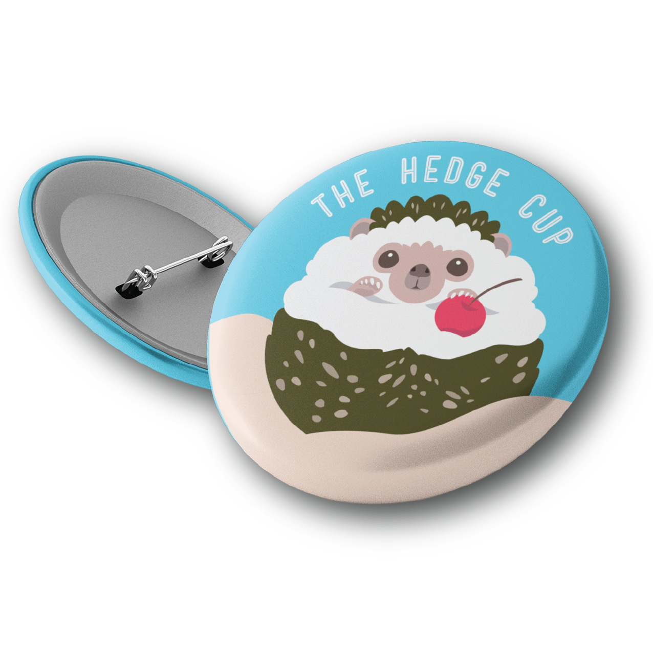 Hedge Cup Button Pin