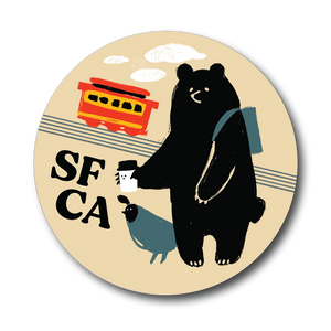 SF/ Tech Bear Vinyl Sticker