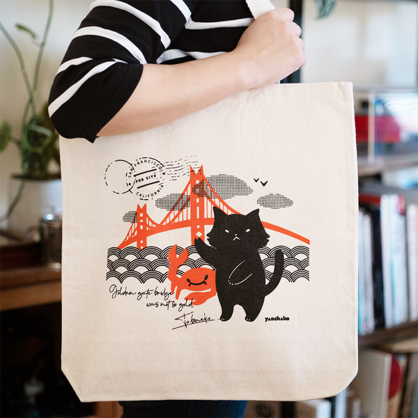 SF/ Crabby Cat Tote Bag